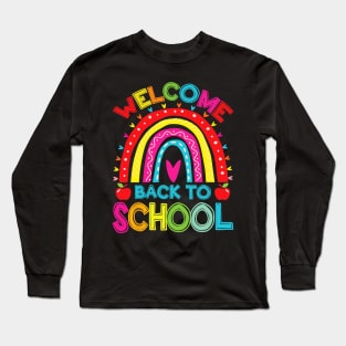 Back To School Teacher Students First Day Of School Long Sleeve T-Shirt